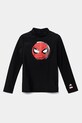 Plavecké tričko s dlouhým rukávem adidas Performance x Marvel vodní sporty černá JF8437