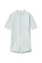 Dječji kupaći kostim Liewood Max Seersucker Shortsleeve Swim Jumpsuit LW17603 plava SS25