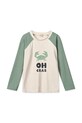 Liewood longsleeve kąpielowy dziecięcy Noah Placement Longsleeve Swim Tee zielony LW19008