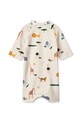 Chłopiec Liewood kostium kąpielowy niemowlęcy Thor Baby Swim Jumpsuit LW19672 beżowy