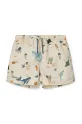 Dětské plavkové šortky Liewood Aiden Printed Board Shorts Planet friendly béžová LW20067