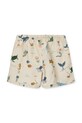 Liewood pantaloni scurți de baie copii Aiden Printed Board Shorts LW20067 bej SS25