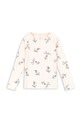 Konges Sløjd longsleeve de baie pentru copii ASTER SWIM BLOUSE GRS bej KS103271