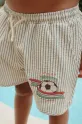 Konges Sløjd pantaloni scurți de baie copii SEER ASNOU SWIMSHORTS Planet friendly albastru KS103345