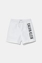 Calvin Klein Jeans pantaloni scurti de baie copii Planet friendly alb KV0KV00053.PPYA