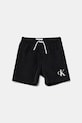 Calvin Klein Jeans pantaloni scurti de baie copii Planet friendly negru KV0KV00056.PPYA