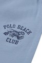 Polo Ralph Lauren piżama bawełniana dziecięca niebieski 8P0249