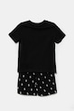 Polo Ralph Lauren set de pijama de bumbac pentru copii 8P0250 negru SS25