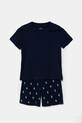 Polo Ralph Lauren pijamale de bumbac pentru copii uni bleumarin 9P0250