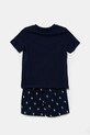 Polo Ralph Lauren pijamale de bumbac pentru copii 9P0250 bleumarin SS25