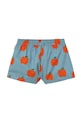 Tinycottons pantaloni scurti de baie copii APPLES TRUNKS SS25.281 albastru SS25