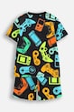 Coccodrillo set de pijama de bumbac pentru copii WC5448214PJS gri SS25