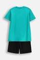 Детская хлопковая пижама Coccodrillo WC5448215PJS зелёный SS25