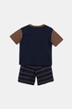 United Colors of Benetton pijamale de bumbac pentru copii 2-pack 30960P08R.G.Seasonal bleumarin SS25