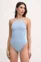 Calvin Klein costum de baie dintr-o bucată usor rigidizat albastru KW0KW02733