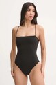 Суцільний купальник Calvin Klein легко ущільнена чорний KW0KW02741