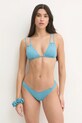 Calvin Klein sutien de baie KW0KW02727 albastru SS25