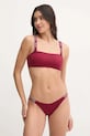 Plavková podprsenka Calvin Klein KW0KW02731 burgundské SS25