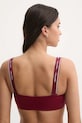 Oblečenie Plavková podprsenka Calvin Klein KW0KW02731 burgundské
