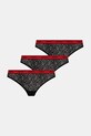 HUGO stringi 3-pack koronka czarny 50535265