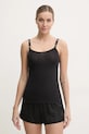 BOSS top otthoni viseletre elasztánnal fekete 50515379