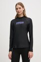 Plavecké tričko s dlouhým rukávem adidas W RASHGD LS černá JD2141