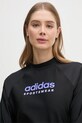 Oblečení Plavecké tričko s dlouhým rukávem adidas W RASHGD LS JD2141 černá