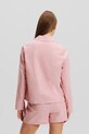 Bavlněné pyžamo Karl Lagerfeld A1W45004 růžová SS25