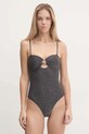 Karl Lagerfeld costum de baie dintr-o bucată usor rigidizat negru A1W46017