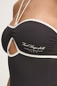 Karl Lagerfeld costum de baie dintr-o bucată negru A1W46031