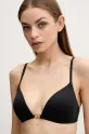 Bikini top Twinset με μεταλλικές μπανέλες μαύρο 251LBMB33