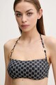 Bikini top Twinset χωρίς μεταλλικές μπανέλες μαύρο 251LBMD11