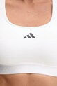 adidas Performance reggiseno sportivo Powerreact Hyperglam IX9253 bianco