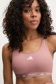 adidas Performance biustonosz sportowy Techfit bez fiszbinów brązowy JI5567