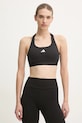 adidas Performance biustonosz sportowy PowerReact bez fiszbinów czarny JG1406