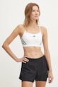 adidas Performance reggiseno sportivo Aeroreact leggermente imbottita bianco JG1402
