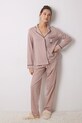 Pamučna pidžama women'secret MOOMIN pletivo narančasta 3138616