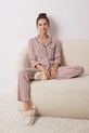 Îmbrăcăminte women'secret set de pijama de bumbac MOOMIN 3138620 portocaliu