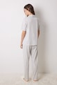 Bavlnené pyžamo women'secret DAILY FROSTED sivá 3598099