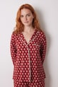 women'secret pizsama LOVE ACTUALLY GENERIC PJ 4758230 piros SS25