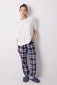 women'secret pantaloni pijama bumbac MIX AND MATCH PERFECT MATCH fund albastru 3708472