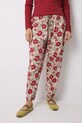 Хлопковые пижамные брюки women'secret MIX AND MATCH LOVE ACTUALLY хлопок красный 3708464