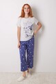women'secret pijamale de bumbac MICKEY cu modele gri 3138621