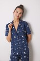 women'secret pigama in lana HARRY POTTER 3138604 blu navy SS25