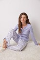 Bavlnené pyžamo women'secret WISH modrá 3138594