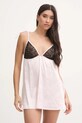 Бельевой топ и стринги Guess VANESSA ткань розовый O5RG23.WGXR0