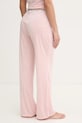 Îmbrăcăminte Juicy Couture pantaloni de pijama VICKY RIB FLARE PANT JCLAS125504 roz
