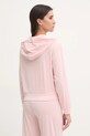 Îmbrăcăminte Juicy Couture bluza pijama LIV RIB VELOUR HOODIE JCLBJ125503 roz