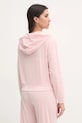 Oblečenie Pyžamová mikina Juicy Couture LIV RIB VELOUR HOODIE JCLBJ125503 ružová