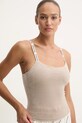 Пижамный топ Juicy Couture ELINA RIB VELOUR TOP ткань бежевый JCLCT125501